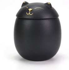 Cat Urn Dog Urn Sized 3.2X2.9 and 4.9X4.25. a Smiley-Cat Pet Urn with a Memoria