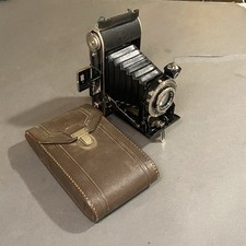 Agfa Billy Compur 120 Folding Film Camera Anastigmat Apotar Lens 1:4.5 10.5cm