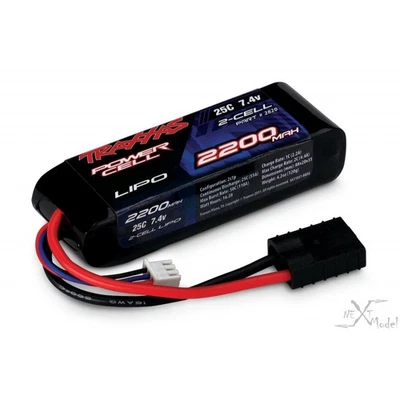 LiPo 2S 7.4V 2200mAh 25C ID Traxxas - TRX-2820X - Photo 1/2