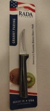 Rada Cutlery DW200 Granny Paring Knife L/R handed USA made NEW carded black 2026