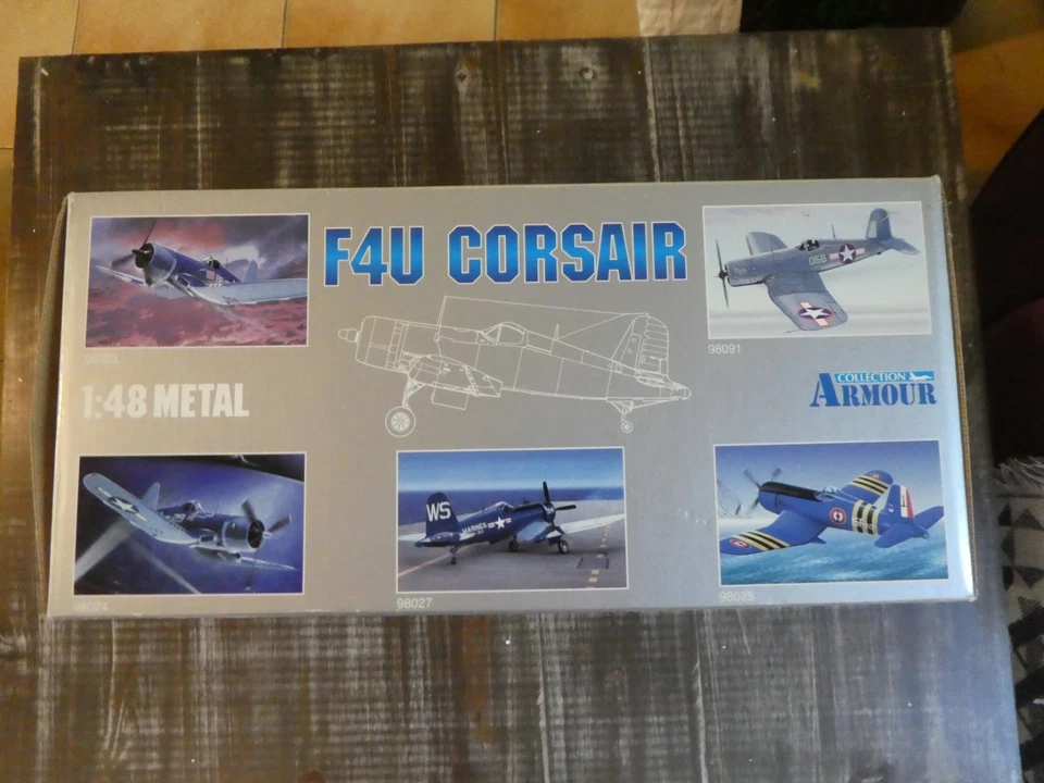 Avion miniature métal.1/48 .COLLECTION ARMOUR . F4U CORSAIR . Flottille 15F - Photo 2/4