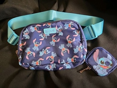 Disney Bioworld Belt Bag Fanny Pack - Stitch Allover Design