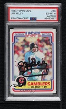 PSA/DNA 1984 Topps USFL Jim Kelly #36 PSA/DNA 6 Auto HOF 0uf1