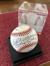 500 HOME RUN HITTERS - AUTOGRAPHED SIGNED BASEBALL WITH COA & HAND SIGNED BY 11