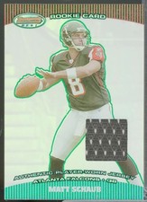 Matt Schaub Rookie Card 2004 Bowman's Best Jersey Green #116 . rookie card picture