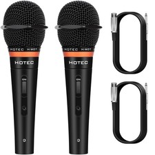 Premium Wired Vocal Dynamic Handheld Microphones - Includes 19ft Detachable X...