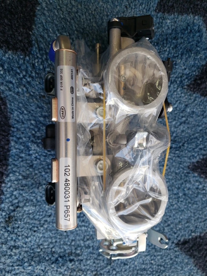 CF MOTO 2023 CF650NK CUERPO DEL ACELERADOR INYECTOR DE COMBUSTIBLE RIEL DE COMBUSTIBLE TPS MOTOR PASO A PASO Foto 3 de 4