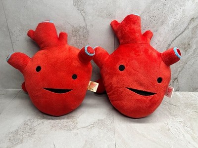 2x -  Heart stuffed Plush Toy Organ