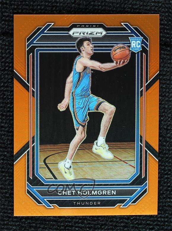 2022-23 Panini Prizm Orange Prizm 3/49 Chet Holmgren #266 00ws