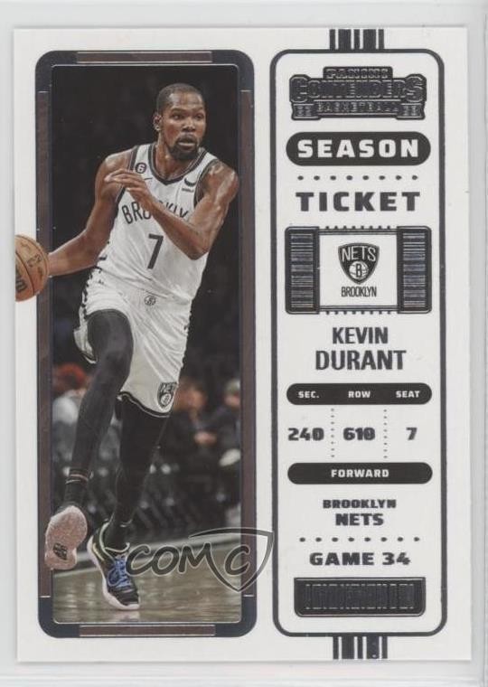 2022-23 Panini Contenders Season Ticket Retail Kevin Durant #4 4mt