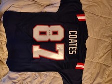 Ben Coates Signed Autographed New England Patriots Custom Jersey JSA COA