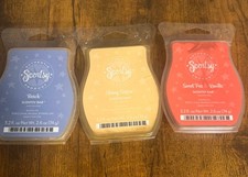 3 Scentsy Wax Bars Skinny Dippin, Beach  Sweet Pea Vanilla Made In USA
