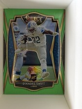 2020 Panini Select D'Andre Swift Premier Level Neon Green Prizm RC, #151 01/49