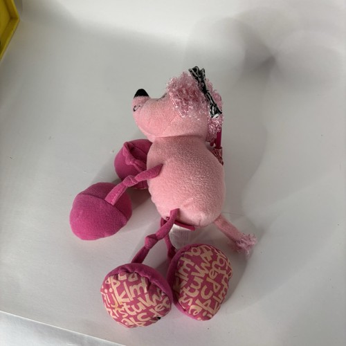 Infantino Pink Poodle Plush Stuffed Animal Toy Cute Soft Lovey Dog Puppy ABC 8” - Picture 4 of 7
