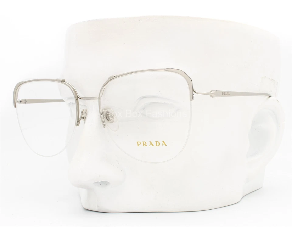 普拉达眼镜 OPR 60UV 1BC-1O1 眼镜半无框银色 54-18-140 无盒 — 第 2/4 张图片