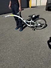 Co-Pilot WeeRide Folding Tag Along Bike Attachment 20” Child Kids Tandem Trailer