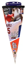 2008 Albert Pujols Signature Wincraft Roll it Up 12 X 30 Numbered Felt Pennant