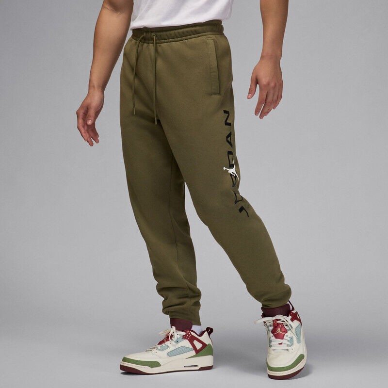 MENS JORDAN ESSENTIALS FLEECE JOGGERS_MEDIUM OLIVE HQ4645-222-SIZE 2XL 14990₽