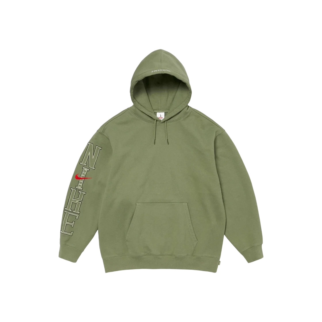 Sweat à capuche Supreme x Nike olive   24SS