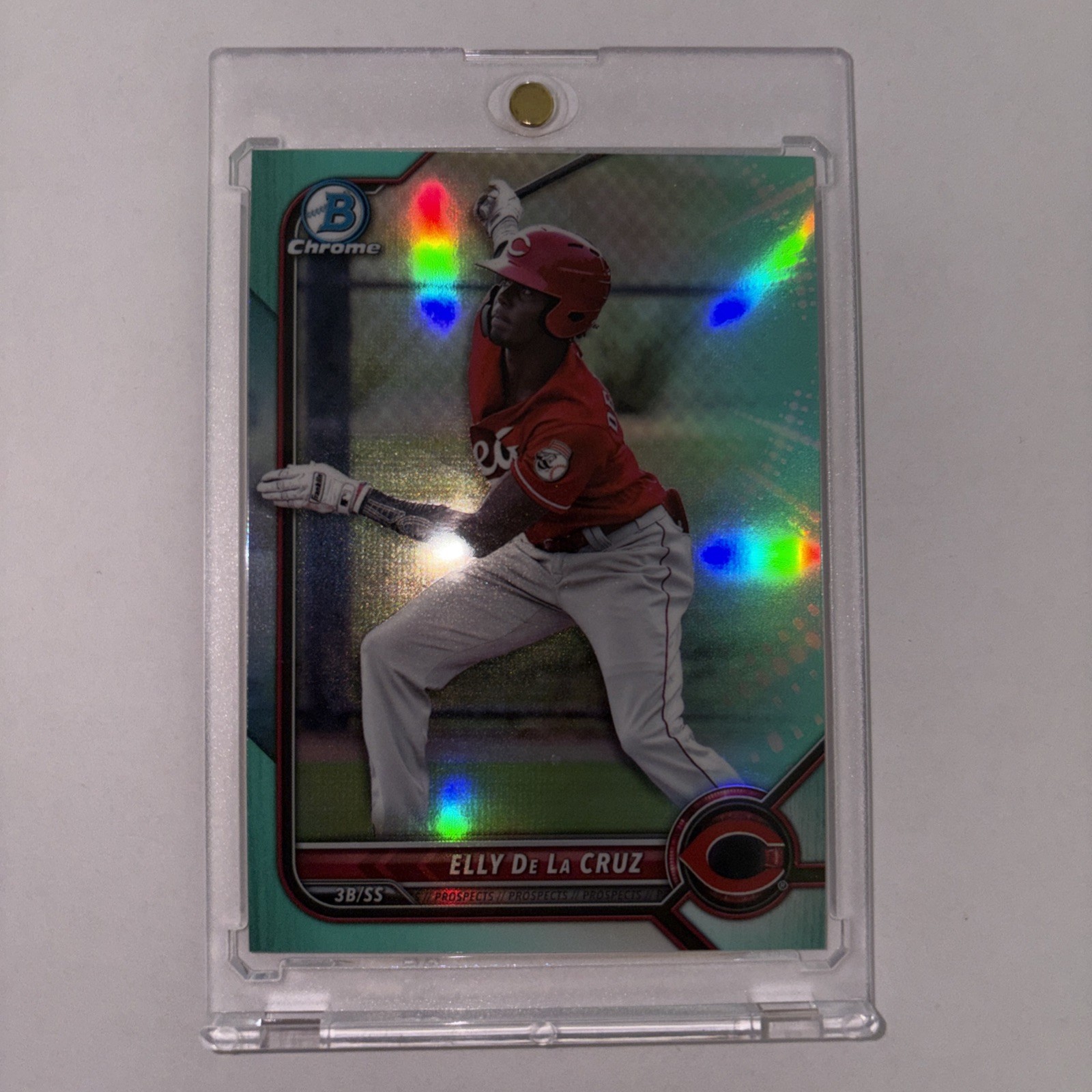 2022 Bowman Chrome - Prospects Elly De La Cruz #BCP-224 Aqua Refractor /125 (RC)