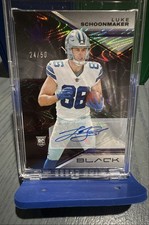 2023 Panini Black - Rookies Luke Schoonmaker #115 Royal Autographs /50 (AU, RC)