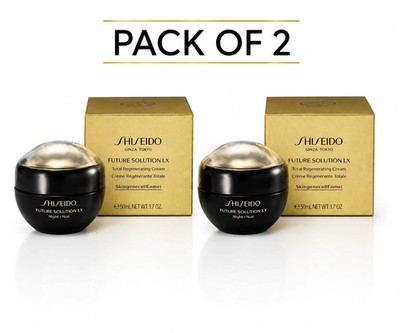 2x Shiseido Future Solution LX Total Regenerating Cream 50ml   New Sealed