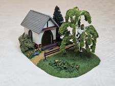 VAU-PE H0 7504 KAPELLE MIT BÄUMEN fertig gebaut SAMMLER VINTAGE MODELLBAHN 