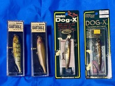 Megabass Dog-X Giant Dog-X Set Topwater Lures Rare Neon Core Purple Used