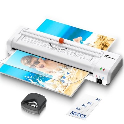 Laminator Machine, A3 Laminator Machine with 30 Laminating Sheets, 13 Inch La...