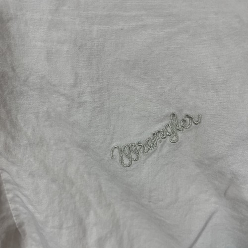Wrangler Pearl Snap Shirt Women's Medium Pale Pink Logo Flap Pocket - Picture 4 of 8