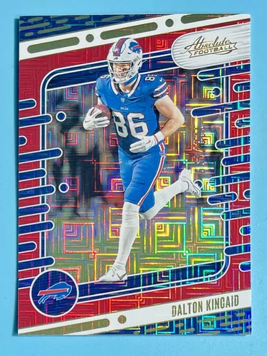 2024 Panini Absolute Football Red Squares Dalton Kincaid #13