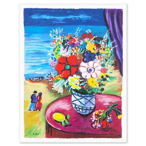 Shlmo Alter- Serigraph "An Evening at the Seashore"
