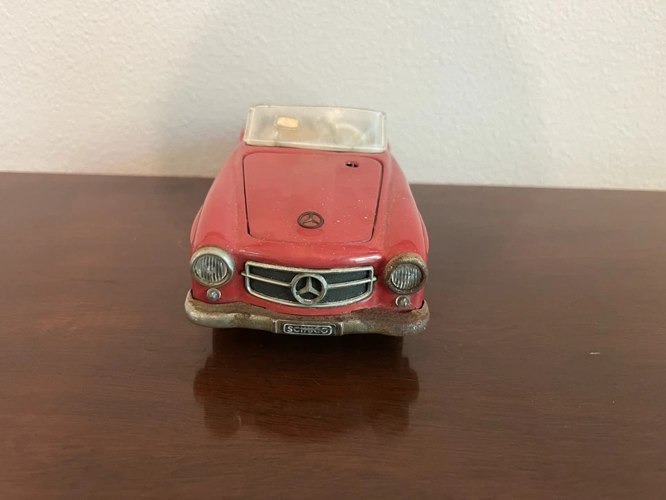 Coche de hojalata vintage Schuco Elektro fenomenal 5503 Mercedes 190SL - sin llave, Alemania Foto 2 de 4