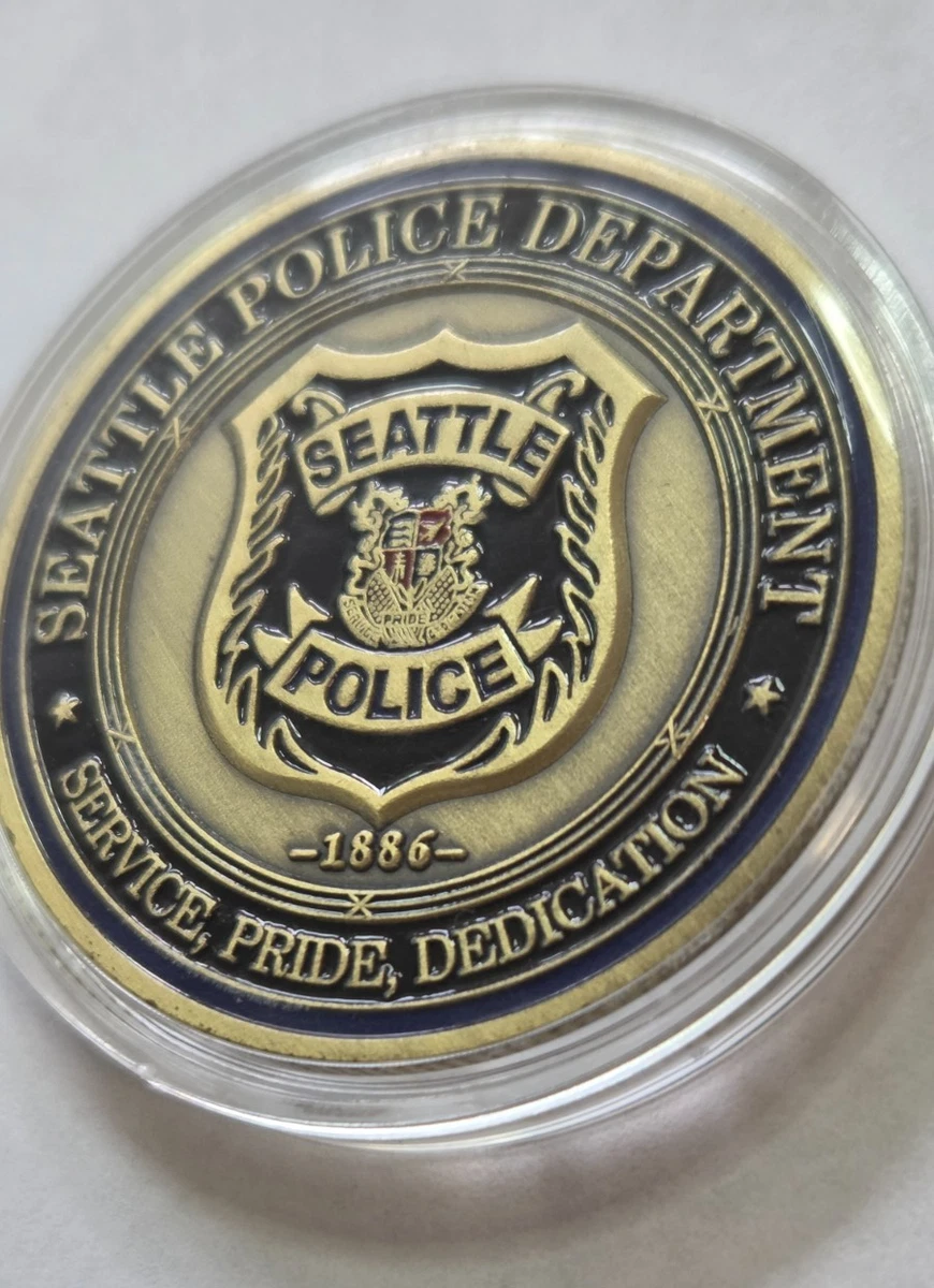 SEATTLE Washington Police Collector Challenge COIN Gedenk Münze Badge Abzeichen