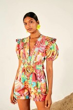 Farm Rio Fruit Salad Belted Romper