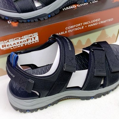 marutan　0226 Skechers Prewitt Rio Black Strap Sandals Men's Size 8 (205478/BLK