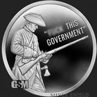 2026 F***THIS GOVERNMENT  1oz .999 Fine SilverShield Round Proof MICROMINTAGE PR