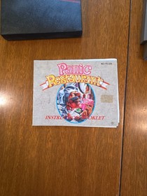Restaurante Panic Nintendo NES 1992. Cartucho de trabajo y manual