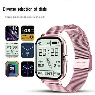 Smartwatch für Frauen & Männer Herzfrequenz, Blutdruck, Schrittzähler