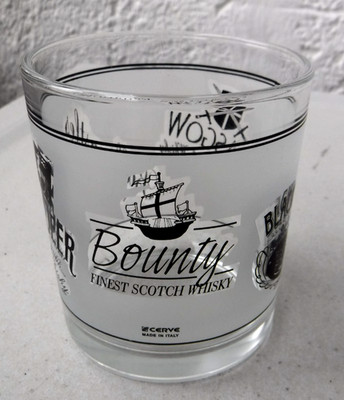 CERVE ITALY - Whiskey Glas - Black Whisky Glasgow Ballycastles Wild Deer Bounty