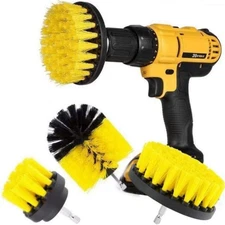 Original Drill Brush 360 Attachments 3 Pack kit Medium- Yellow All Purpose Clean