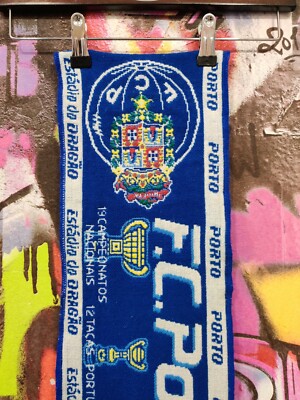Foulard Supporter Porto FC – 124 Cm, édition 2004, Dragons Portugal, Made In Italy
