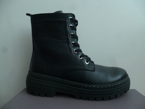 Andrea Conti Women's Boots Ankle Boots Leather Black 0026010 - Picture 7 of 10