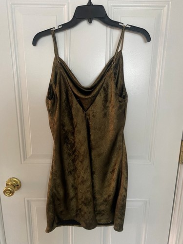 Forever 21 ärmelloses bronzefarbenes Kleid - Gr. M - Bild 3 von 3