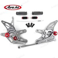 CNC Rearsets Footrest Foot Pegs For Kawasaki Ninja ZX10R 2006 2007 ZX-10R ZX1000 (For: Kawasaki Ninja ZX10R)