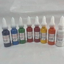 Aqueous Dispersion Tattoo ink sampler set 8 bottles colours in 15 /30ml