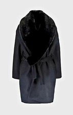 Women Each X Other Navy Wool Blend Coat New Size M Rrp £900