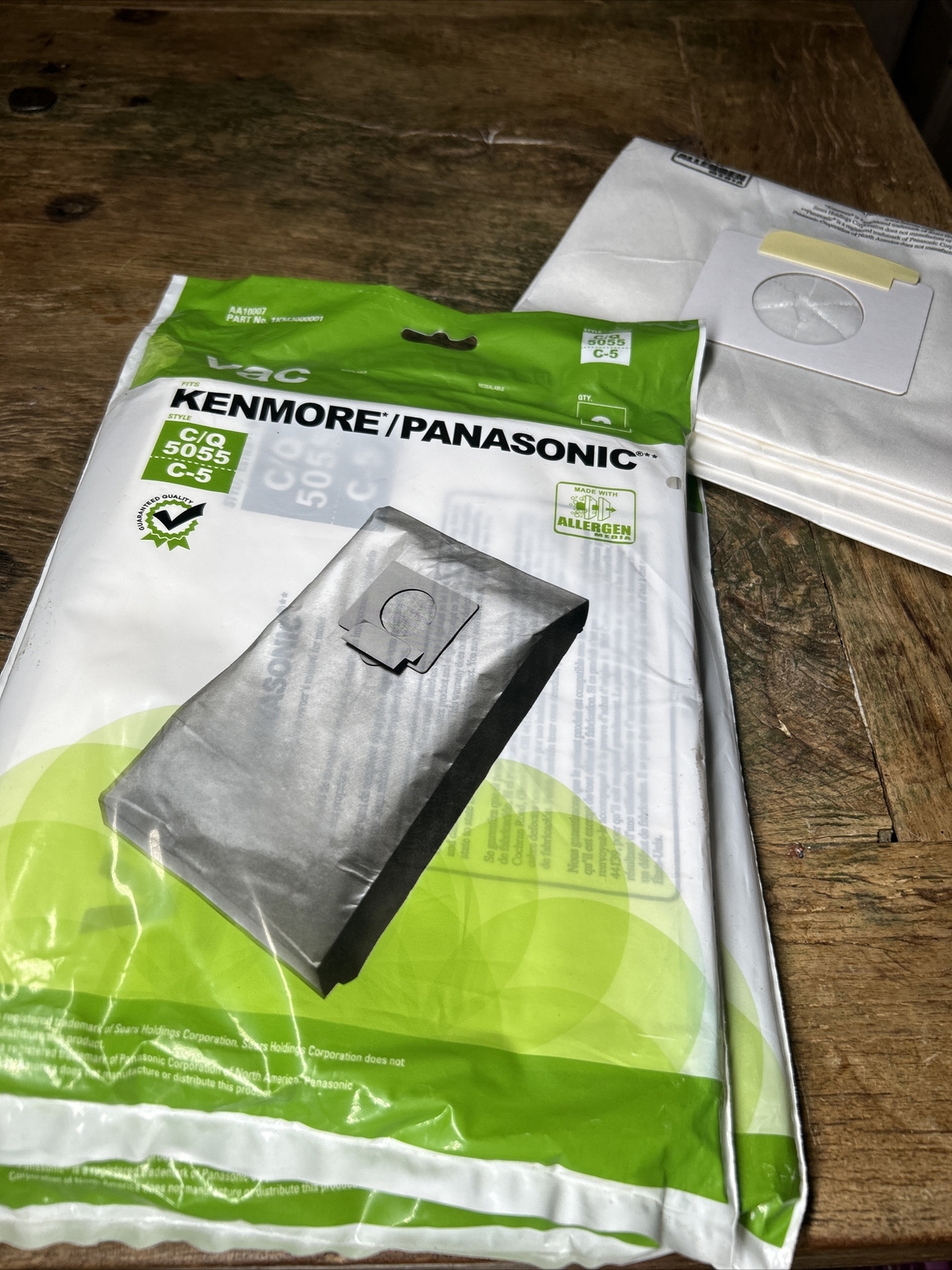 Kenmore / Panasonic C/Q 5055 C5 Vacuum Vac Filter Bags 2 packages