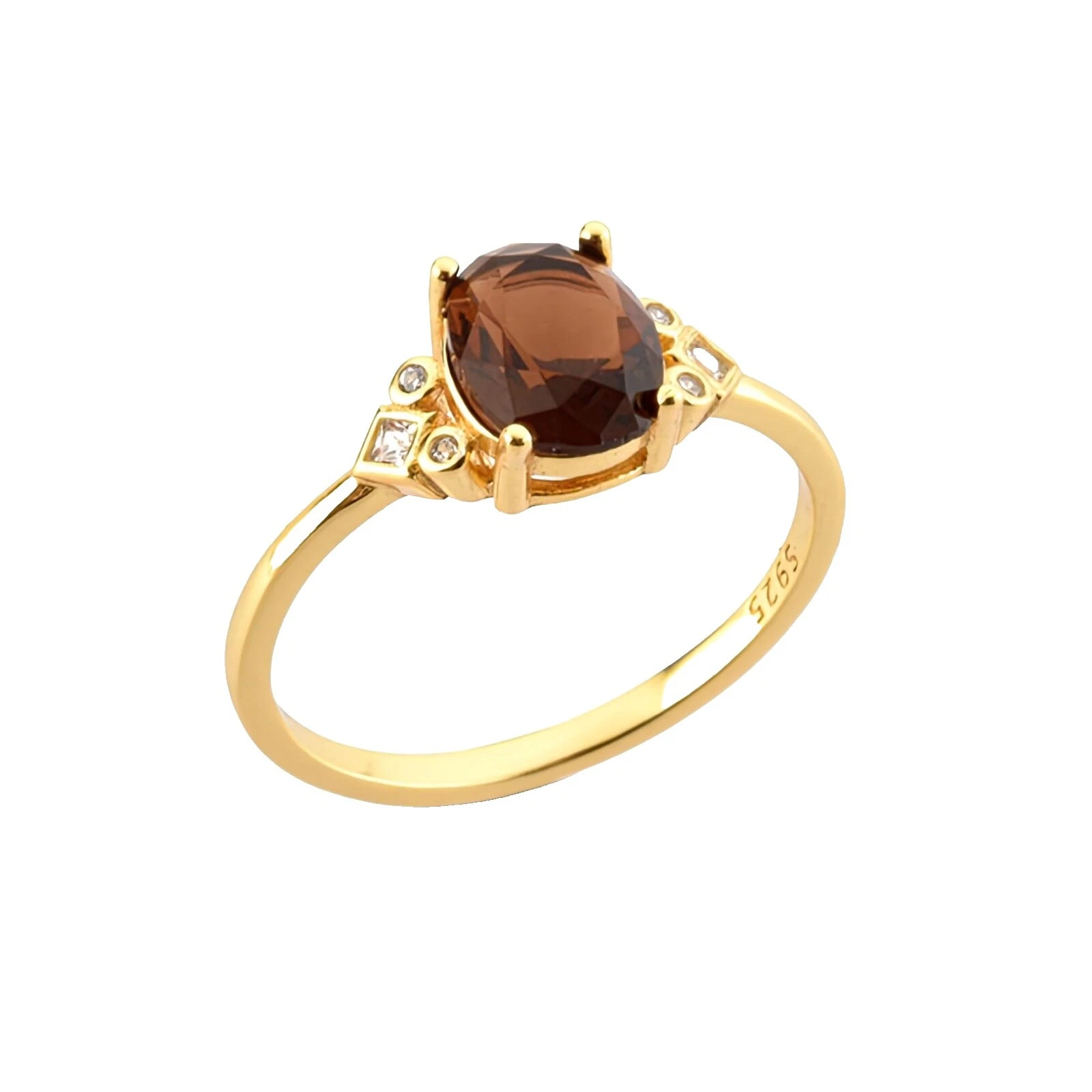 Anillos de moda cóctel Marrón