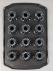 Wilton Non-Stick Aluminum Mini Fluted Tube Bundt Cake Pan 12-Cavity Gently Used — photo 2